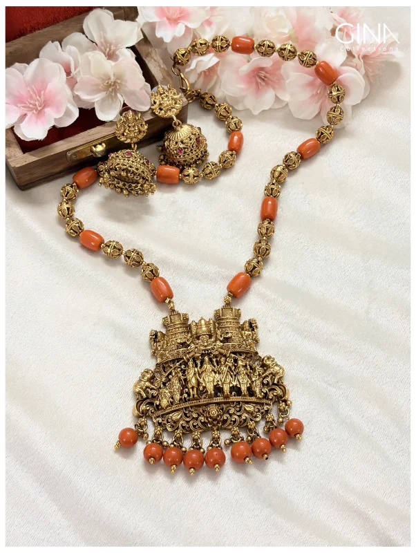 Antique Pavazham Luxury Haram Set